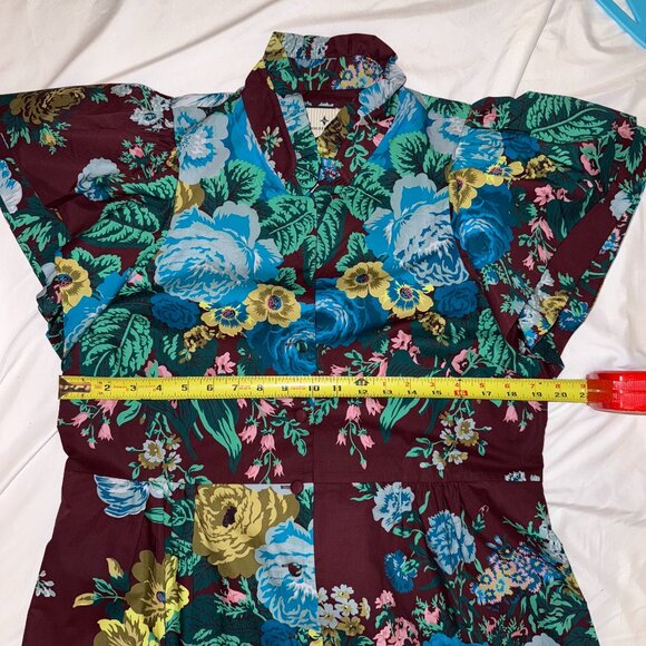 Tuckernuck Oxblood Verdant Floral Alice Dress - L - Picture 5 of 10